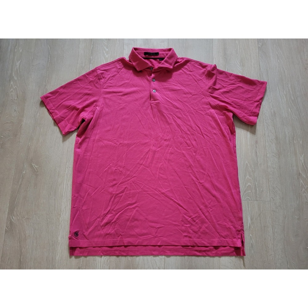 Greyson Polo Shirt Mens XL Pink Excellent Short Sleeve brrr Cooling Golf Top